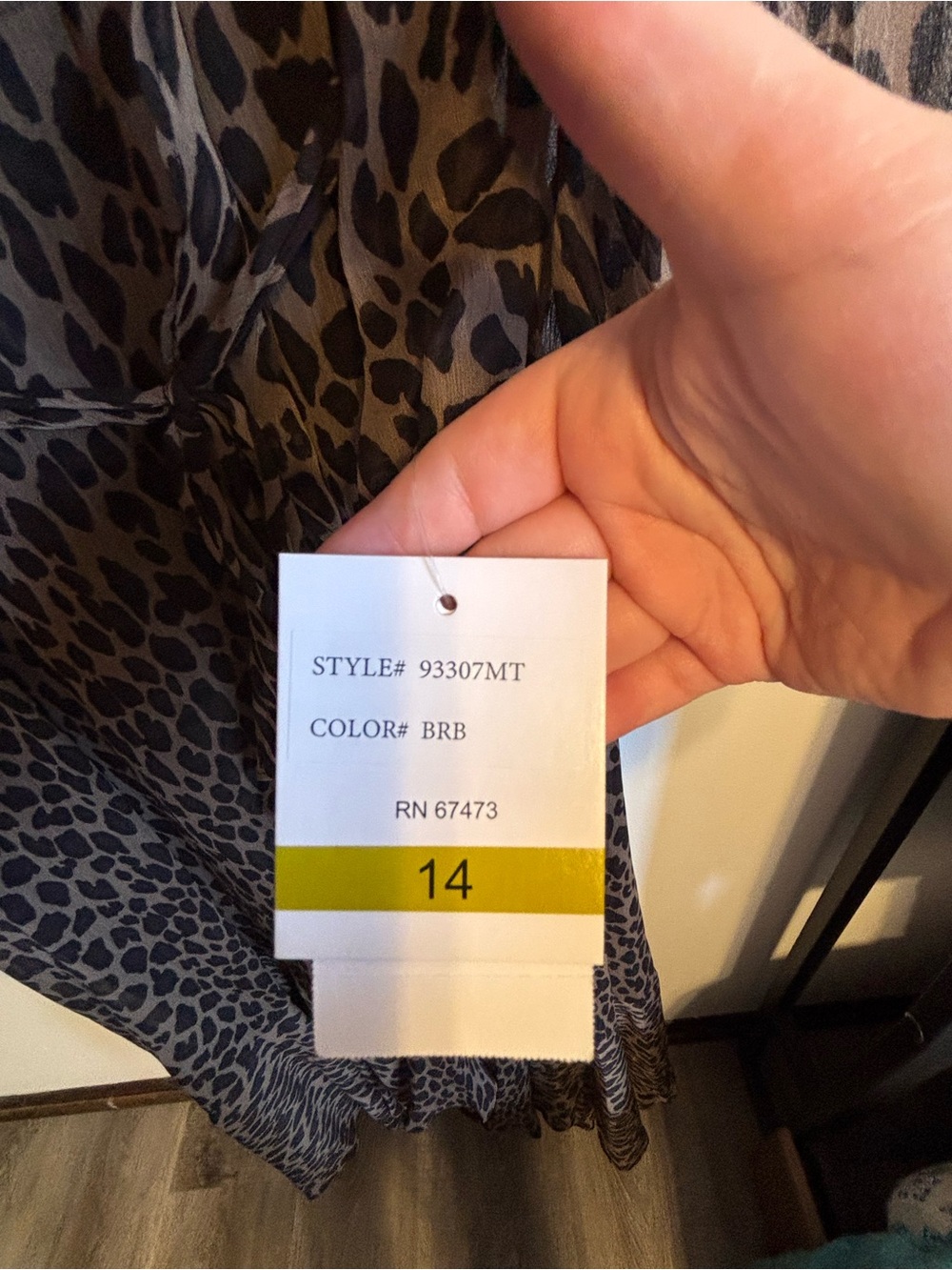 NWT Melonie leopard print wrap dress - Picture 7 of 15